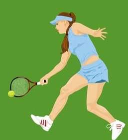網球運動向量