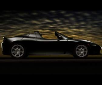 Tesla Roadster Black Wallpaper Tesla Cars