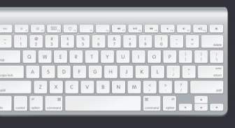 Die Apple-Tastatur-Psd Geschichtet