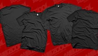 The Black Blank Trend Of Tshirt Template Psd Layered