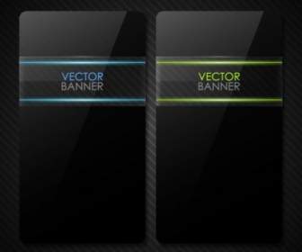The Black Cool Banner01vector