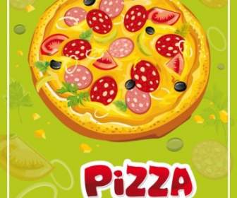 Die Cartoon-pizza01vector