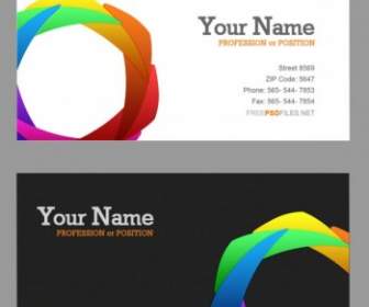 The Delicate Color Wheel Business Card Psd Layered