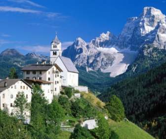 Dolomites 벽지 이탈리아 세계