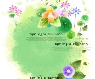 The Elegant Spring Flowers Psd Pattern