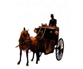Carriage Cantik Aristokrat-aristokrat Eropa Dan Hamba