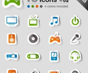The Exquisite Electronic Products Vector Stickers