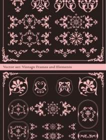 The Exquisite Lace Angular Decorative Vector