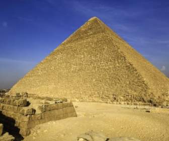 중대 한 피라미드 벽지 이집트 세계