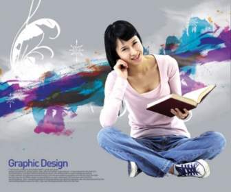 O Psd De Elementos De Design De Coreia Em Camadas Yi016