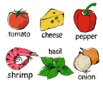 The Line Draft Vegetables Vector