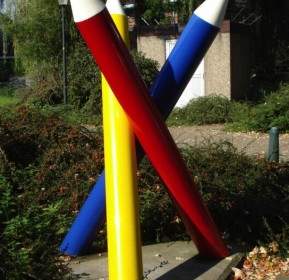 Die Niederlande-Skulptur-Bleistifte