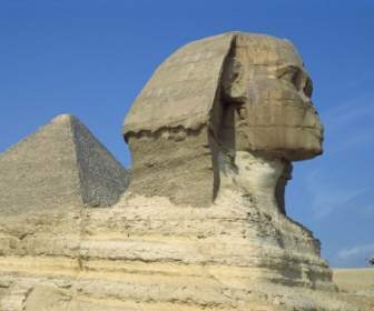 스핑크스 벽지 이집트 세계