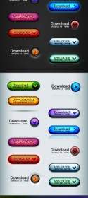 The Stereo Button Icons Psd