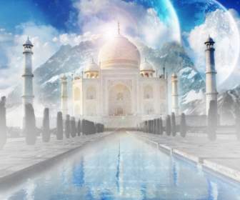 Le Monde De L'Inde Taj Mahal Papier Peint