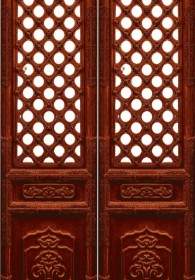 伝統的な木製のドアの Psd 層状