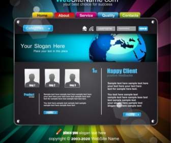 The Trend Of Dynamic Website Templates Vector