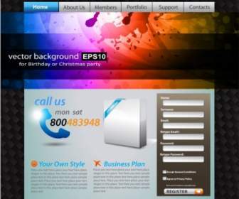 The Trend Of Dynamic Website Templates Vector