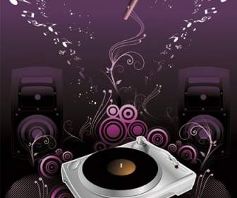 The Trend Of Music Illustration Vector Material