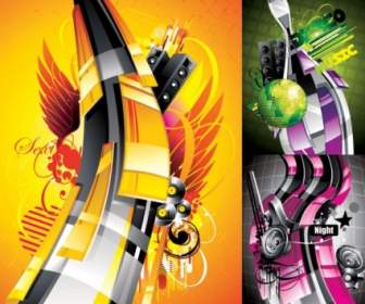 The Trend Of Music Posters Pattern Vector