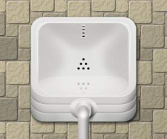 Das Urinal-Symbol-Psd Geschichtet