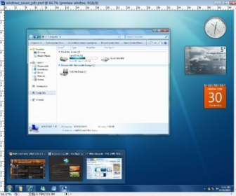 The Windows7 Psd Interface Hierarchical File