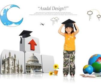 The Young Students Posters Psd