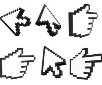 Threedimensional Arrow Gesture Icon Psd Layered