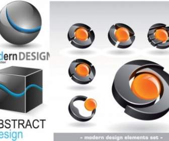 Threedimensional Grafis Logo Vektor
