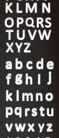 三次元の文字と数字のベクトル