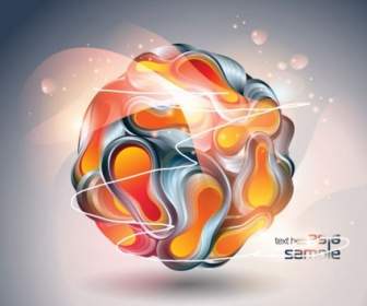 Threedimensional Vector Symphony Ball