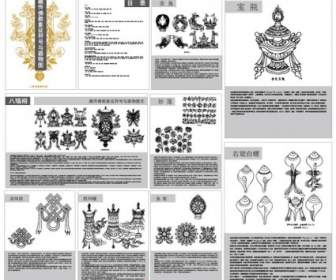 Tibetan Buddhist Symbols And Objects Map One Eight Rui Phase Vector