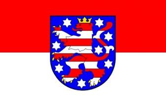 テューリンゲン自由州のトビアス旗をクリップアートします。