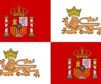 Bandiera Storica Di Tobias La Spagna Royal Navy ClipArt