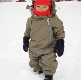 Toddler In Snow