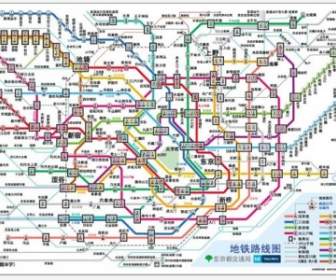 Operazioni Di Tokyo Metro Percorso Mappa Vettoriale