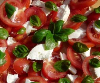 tomato and mozzarella salad basil tomatoes