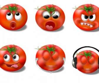 Pack D'icônes Emoticones Tomate