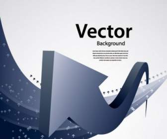 Touched By A Sense Of The Arrow Vector Technology Background