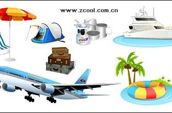 Tourism Travel Icon Vector Material