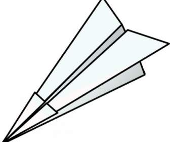 Spielzeug-Papier-Flugzeug-ClipArt-Grafik