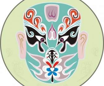 Traditional Chinese Mask Vector