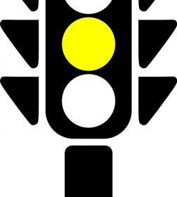 Traffic Semaphore Yellow Light