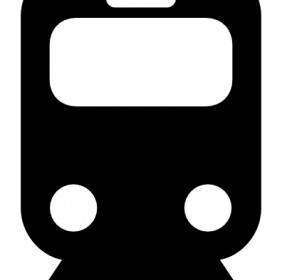 Tram Train Subway Transportation Symbol Clip Art
