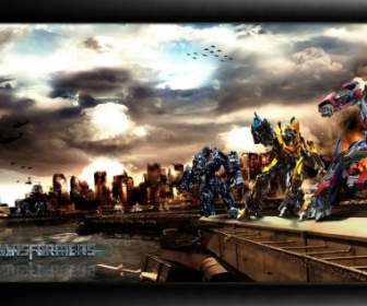 Transformers Autobot Vs Decepticons Wallpaper Transformers Movies