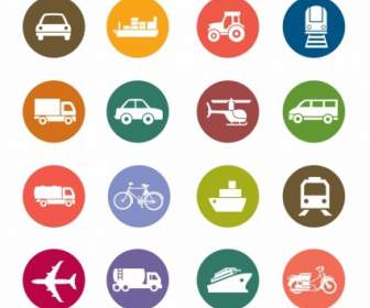 Transportation Color Icons