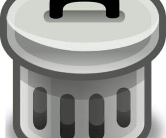 Trash Can With Lid On Clip Art