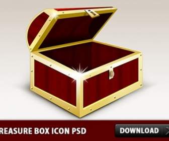 Treasure Box Icon Psd