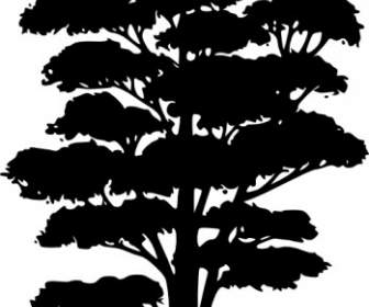 Silhuetas De árvore Clip-art