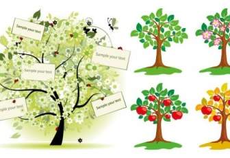 Pohon Vektor Ilustrasi